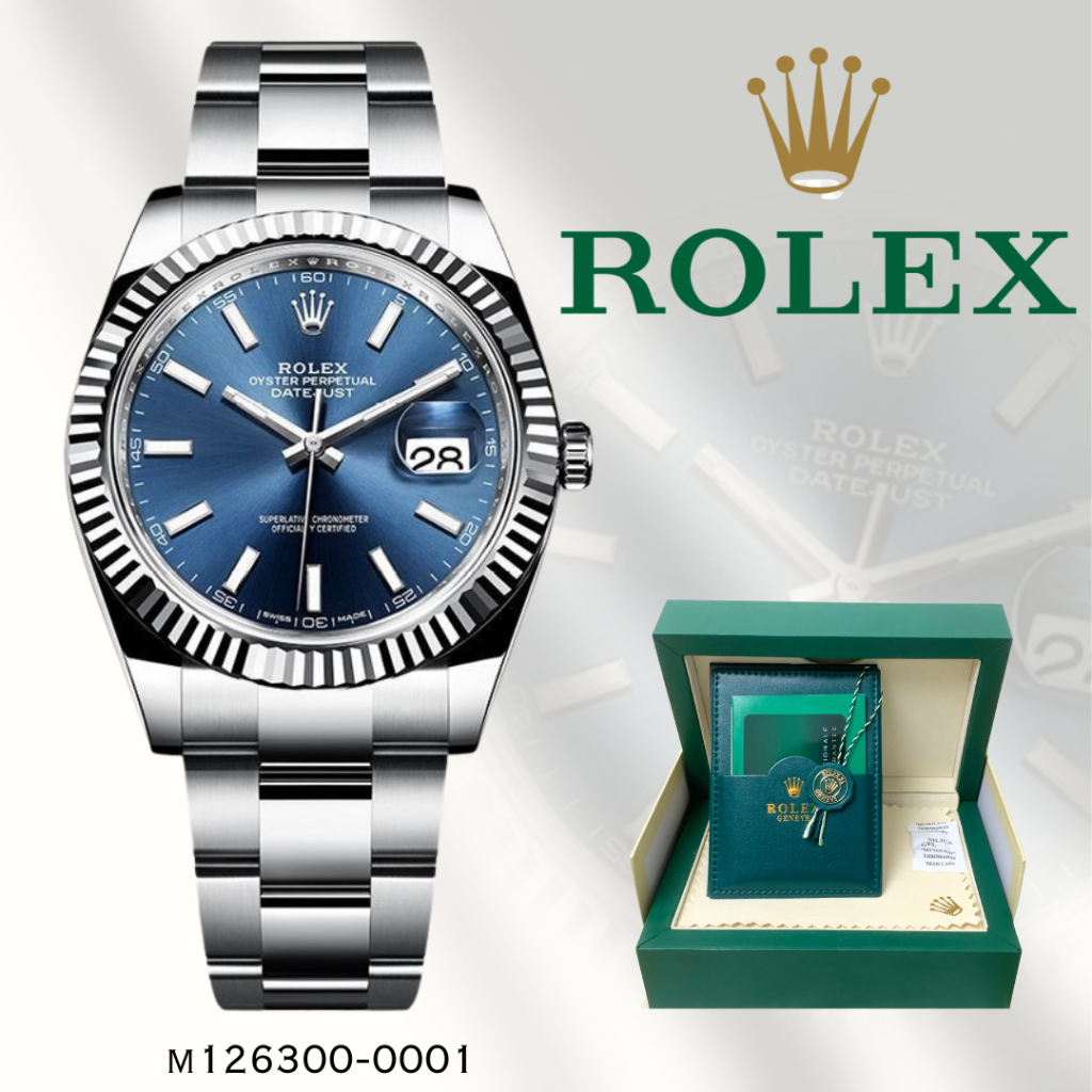 COD dan 100% Asli INCLUDE BOX Jam Tangan Rolex ORIGINAL 100% Seri Datejust Pria m126300-0001 Jam Tan