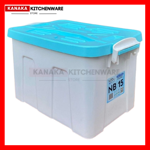 KONTAINER NOBU NB40 BENING / KONTAINER BOX PLASTIK / TEMPAT PENYIMPANAN SERBAGUNA / KONTAINER SERBAG