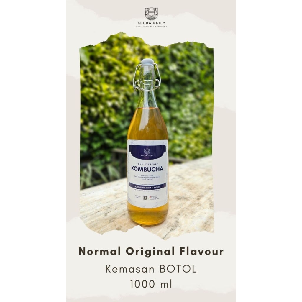 

[1 Botol NORMAL] Kombucha NORMAL Original Flavour 1000 ml