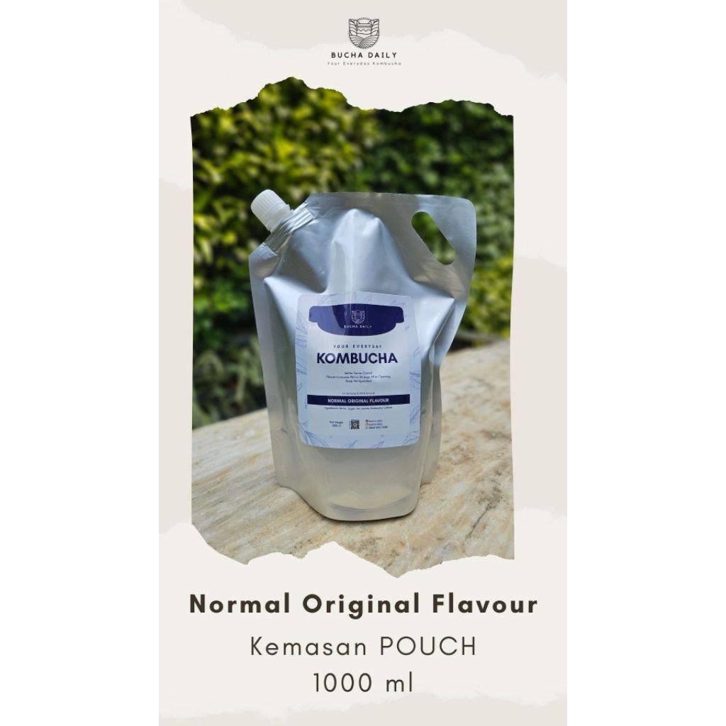 

[1 pouch NORMAL] Kombucha NORMAL Original Flavour 1000 ml