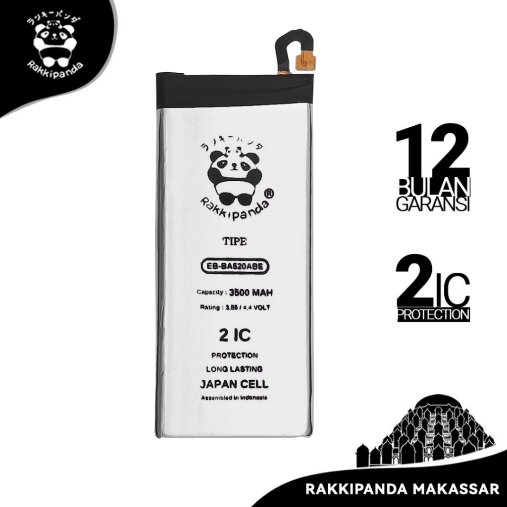 Baterai HP RakkiPanda EB-BA520ABE Samsung A520 A5 Edisi 2017 Bergaransi Battery