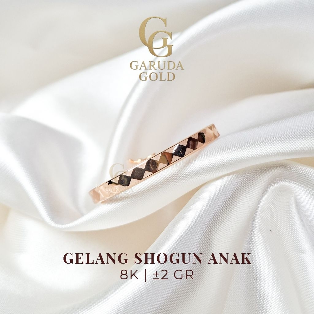 GELANG SHOGUN ANAK 8K | GELANG EMAS 8K | GELANG 2 GR