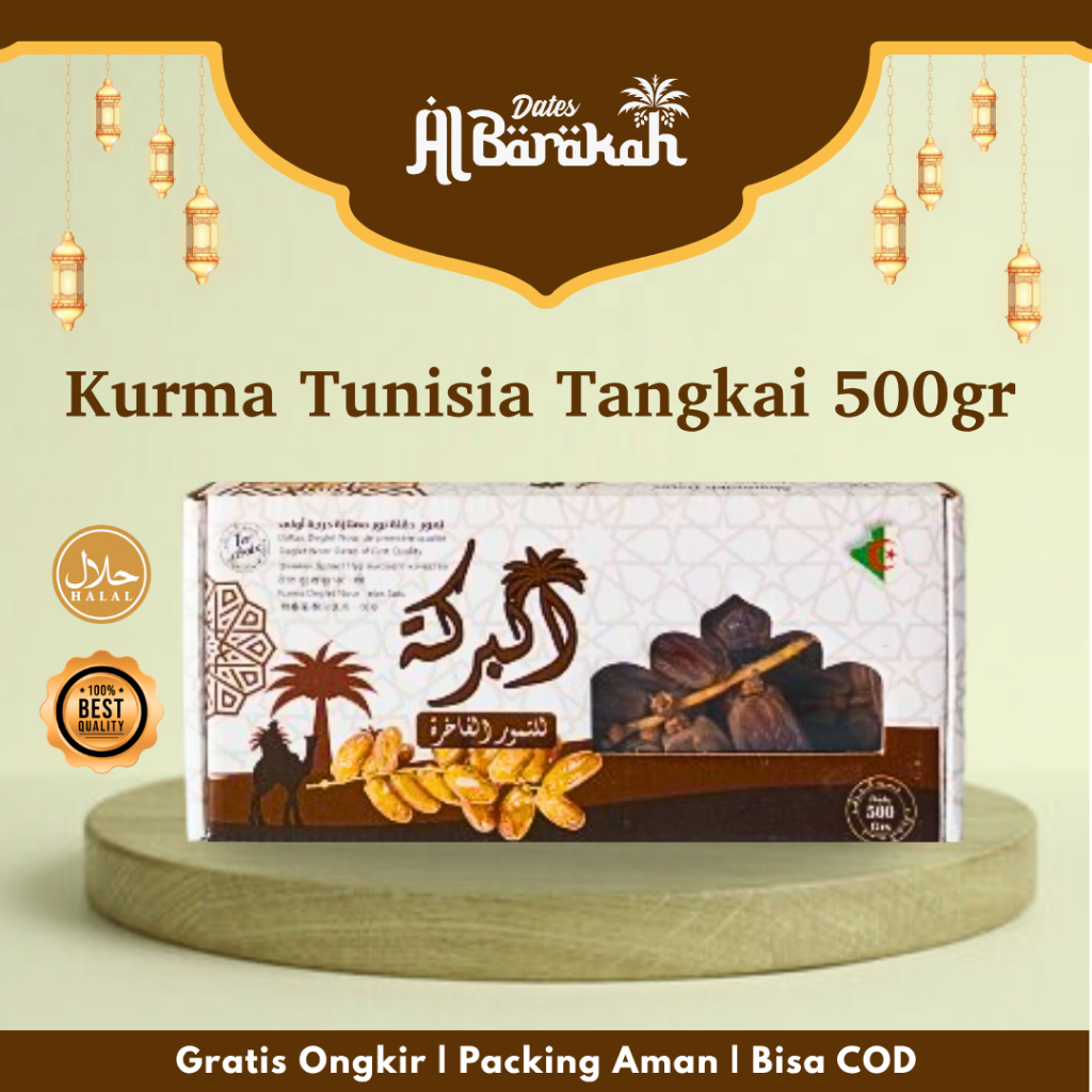 

Kurma Tunisia Tangkai Al Baraka 500gr – Manis Alami dan Bergizi