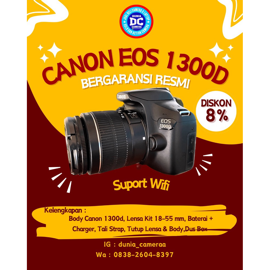 Canon 1300d second