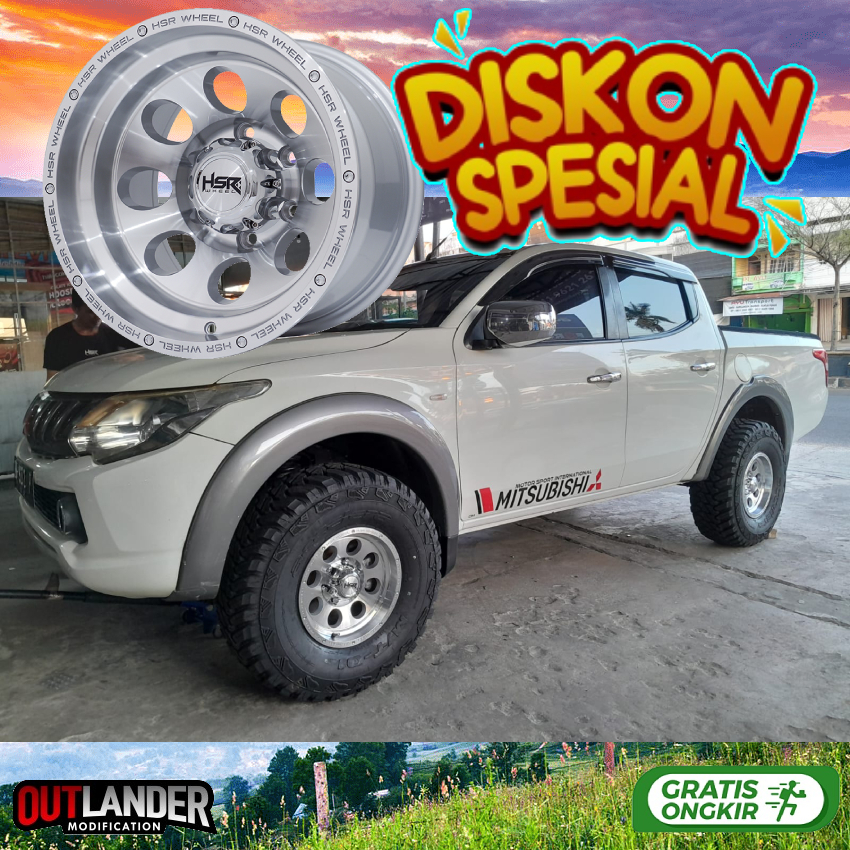 velg semi offroad r15 lobang 6 untuk mobil triton strada Hardtop Hilux Double dll hsr duffy r15