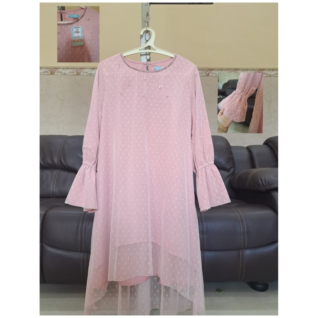 TUNIK TILE PINK ANNISA LADIES (L)