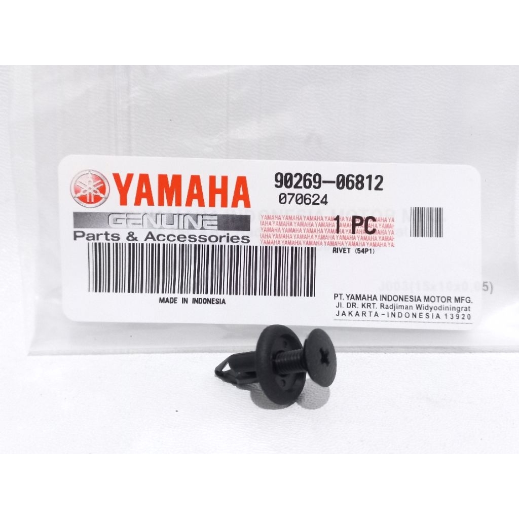 Klip Body Plastik Rivet Mio J, Nmax, R15 90269-06812 Genuine Parts
