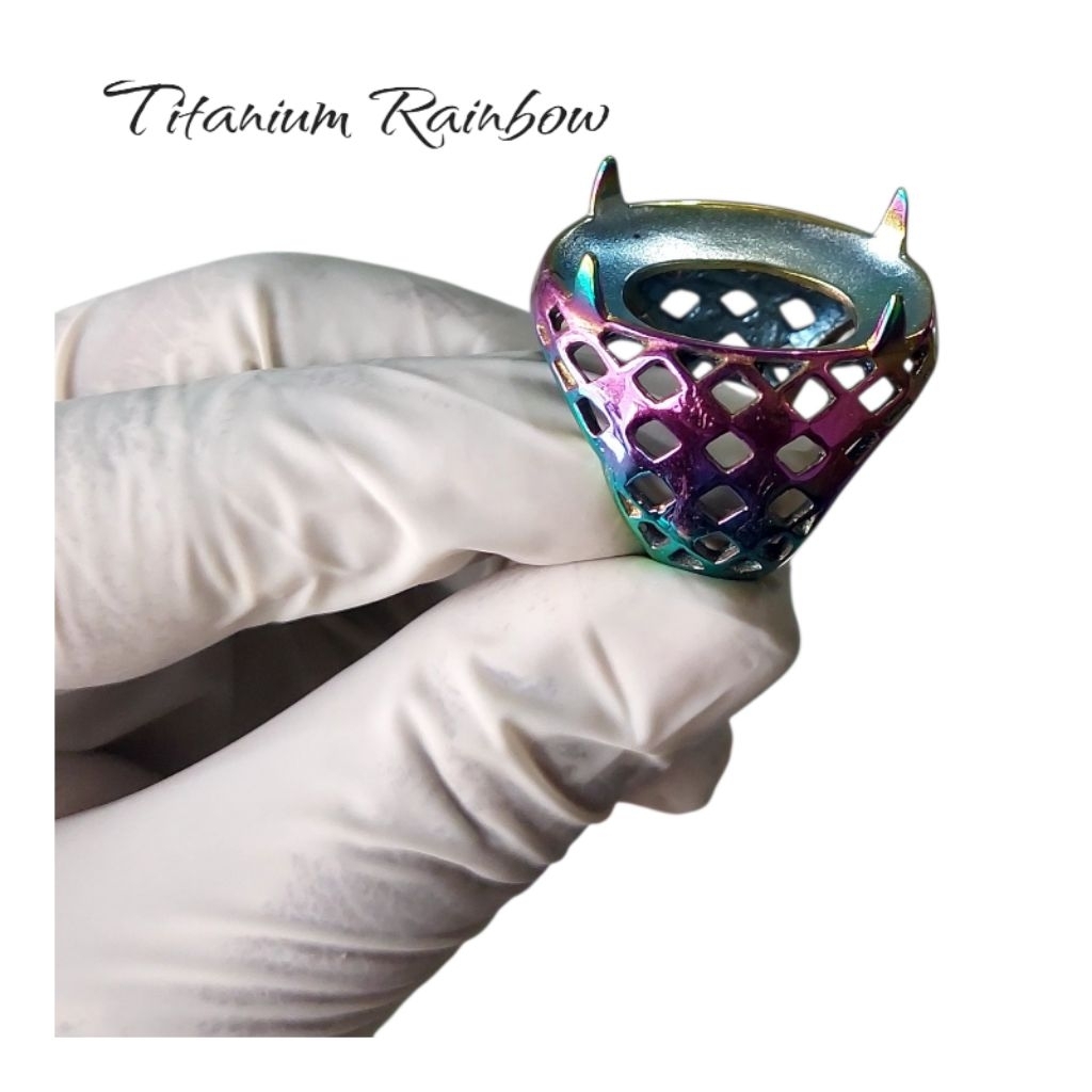 Ring Cincin Emban Titanium Rainbow Jumbo