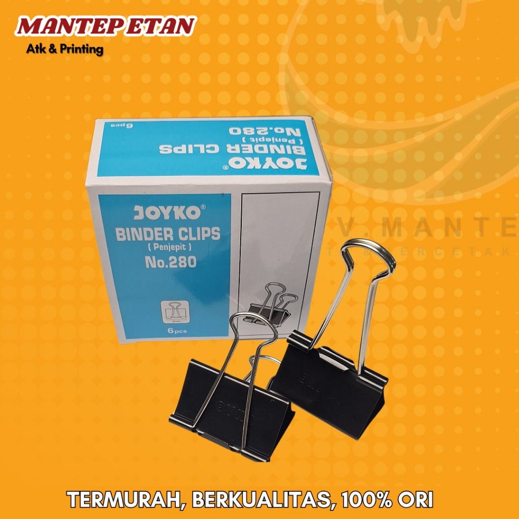 

Binder Clip Joyko No.280 per 1 biji/pcs