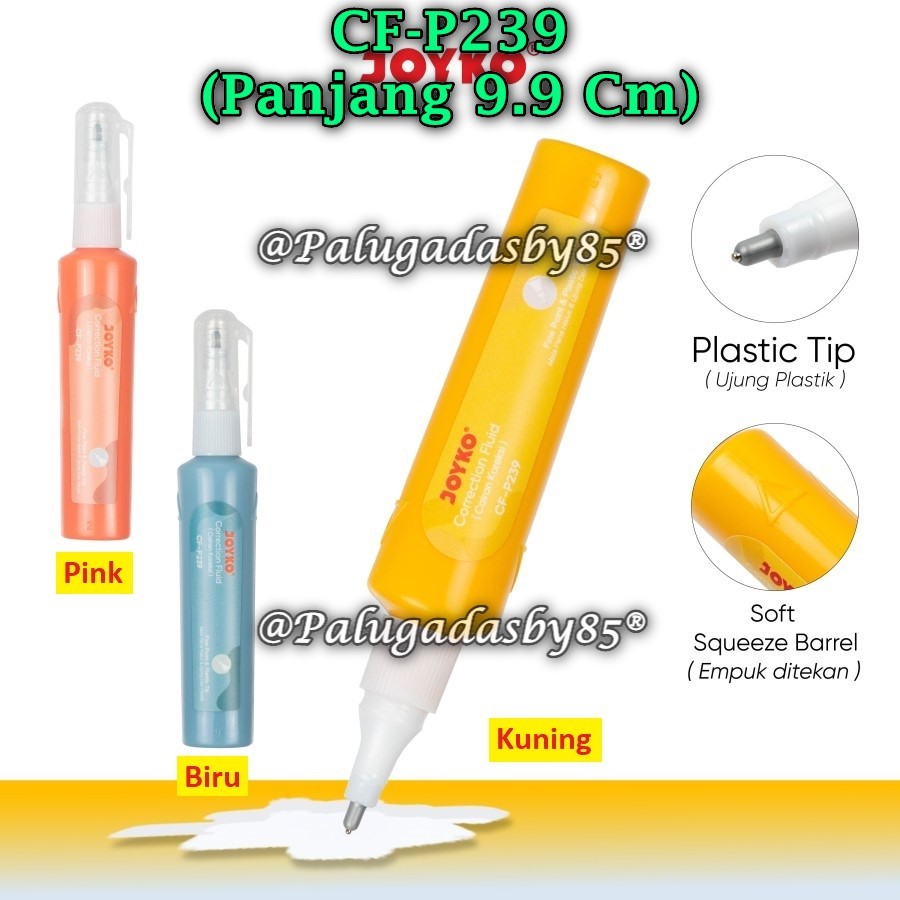 

(1 Biji) Correction fluid JOYKO CF-P239 / Cairan Koreksi Penghapus Cair Joyko CF-P239 (1 Biji)