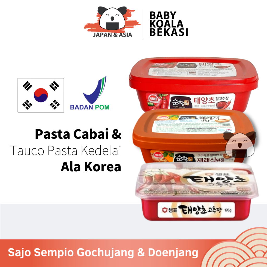 

SAJO & SEMPIO Korea Hot Pepper Paste 170 g | Sajo Gochujang Doenjang | Sambal Pasta Korea -BKB
