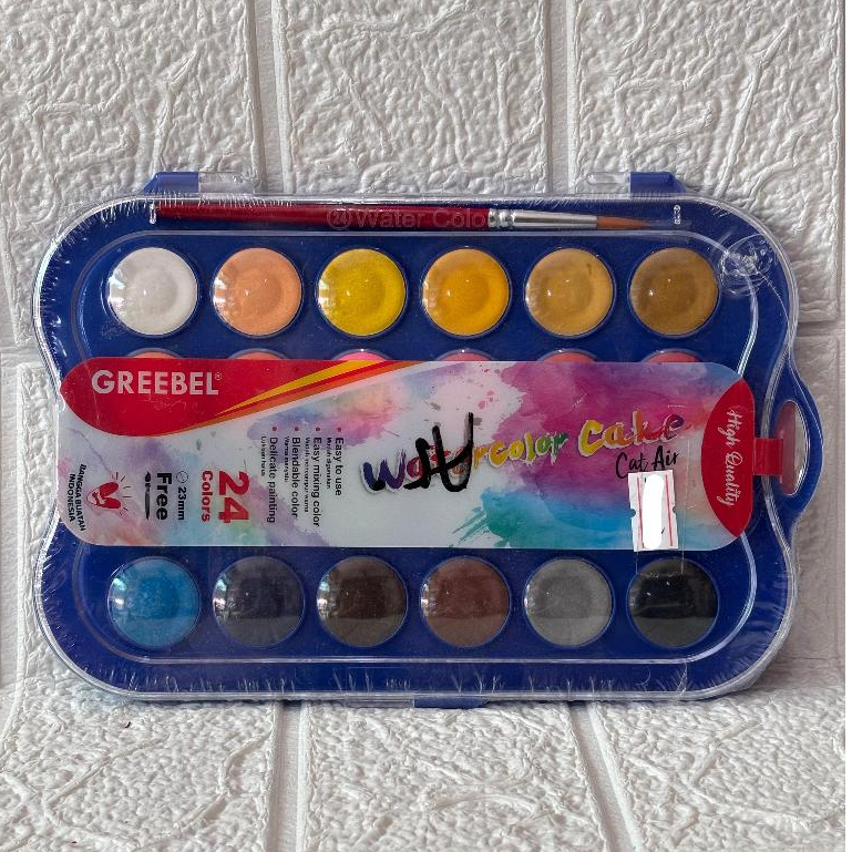 

Cat Air / Watercolor Cake GREEBEL 24 Warna