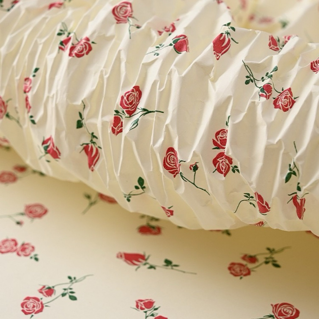 

[5 LEMBAR] Kertas Buket Crinkle Motif Bunga | Flower Wrapping Paper Ribbon | Cellophane Paper | Hiasan Dekorasi