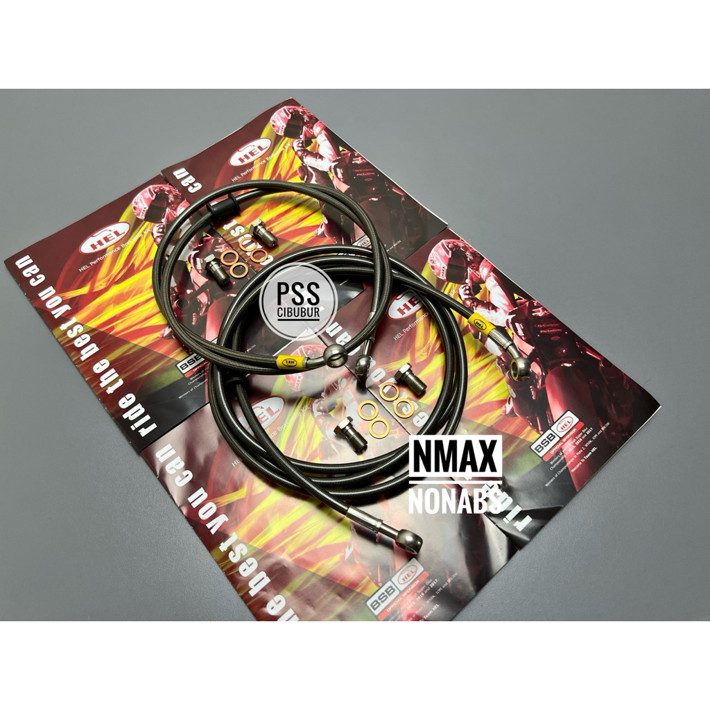 SELANG REM HELL CARBON NMAX 155 NON ABS PCX 150/160 NON AKTIF MODUL CBS HEL ORIGINAL