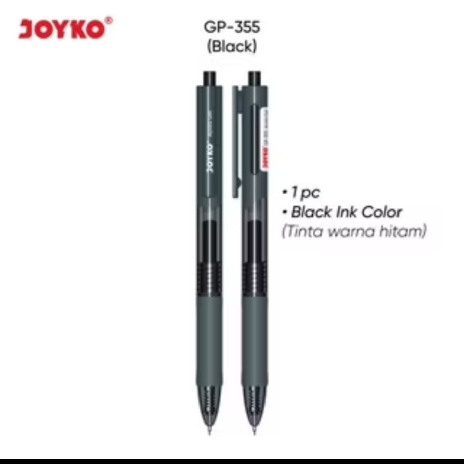 

Joyko Gel Pen 1 Pcs Pulpen Pena GP 355 Apola Gel 0.5 mm