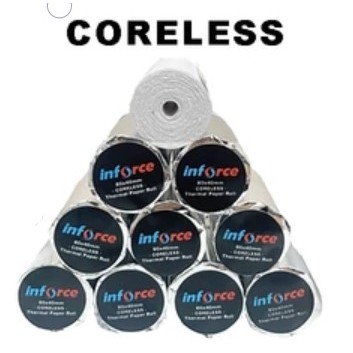 

KERTAS THERMAL 58X40 MM INFORCE CORELESS PAPER ROLL 10 STRUK NOTA TERMAL 58 40 / INFORCE THERMAL PAPER 58X40