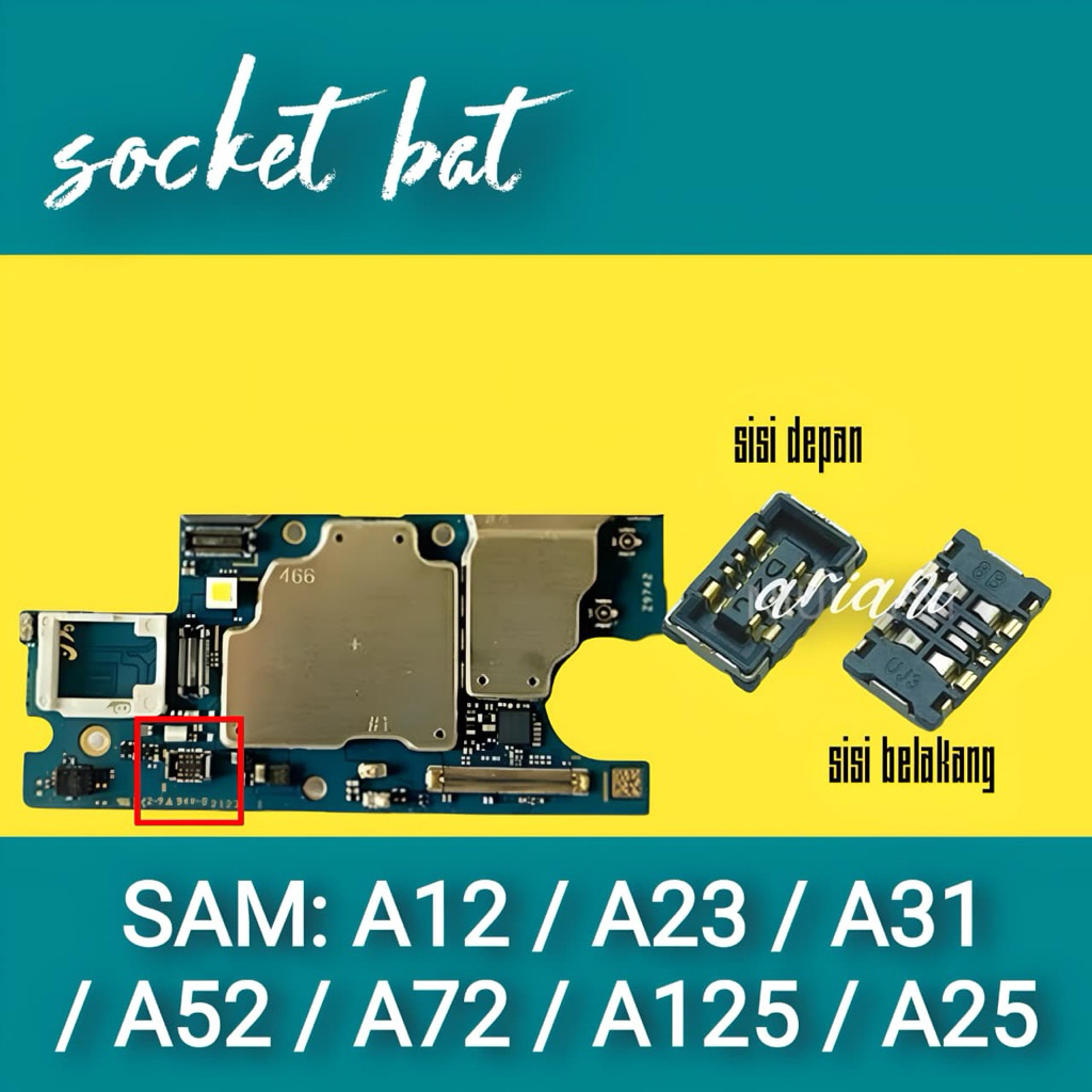 SOCKET B4T konektor DIMESIN SAMSUNG A52 / A72 / A23 / A525