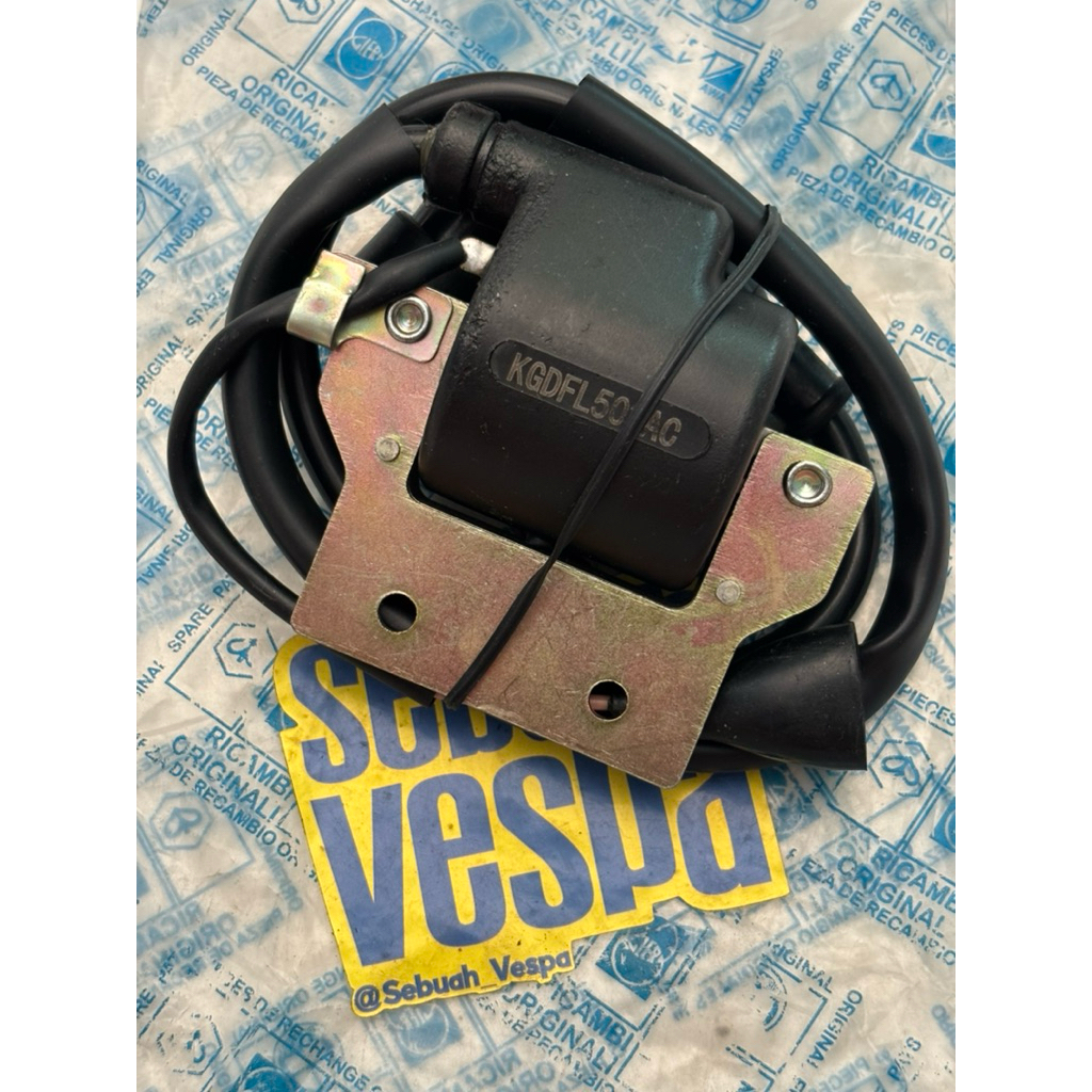 Koil Pengapian Set Cop Busi Vespa Super / Sprint / Bajaj KGD