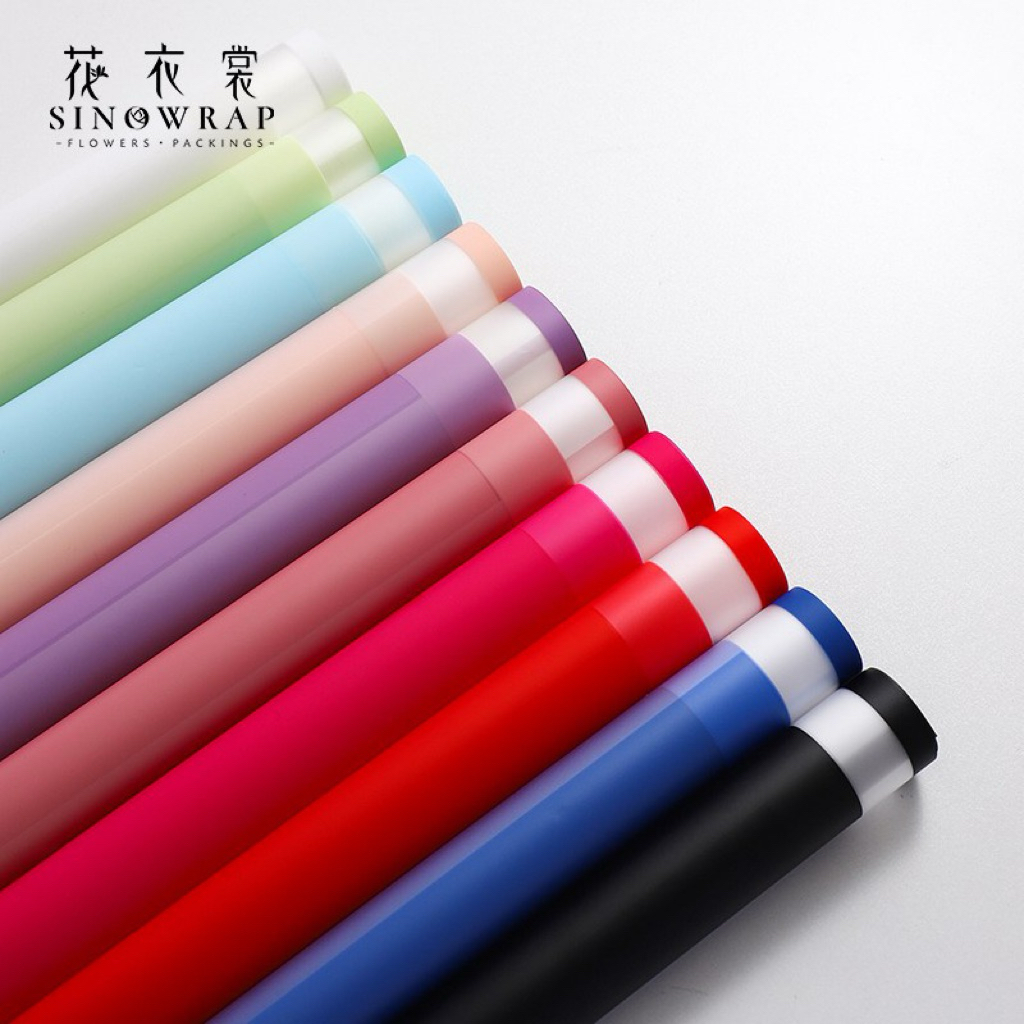 

[1 pack] P-TF / Kertas Buket Bunga / Wrapping Paper Cellophane / Transparent Frame Cellophane / Kertas Bunga Buket Semi Transparan/ Frame Transparan Bening Lis Warna/ Flower Paper Craft / Kertas Celopen / Plastik Bunga