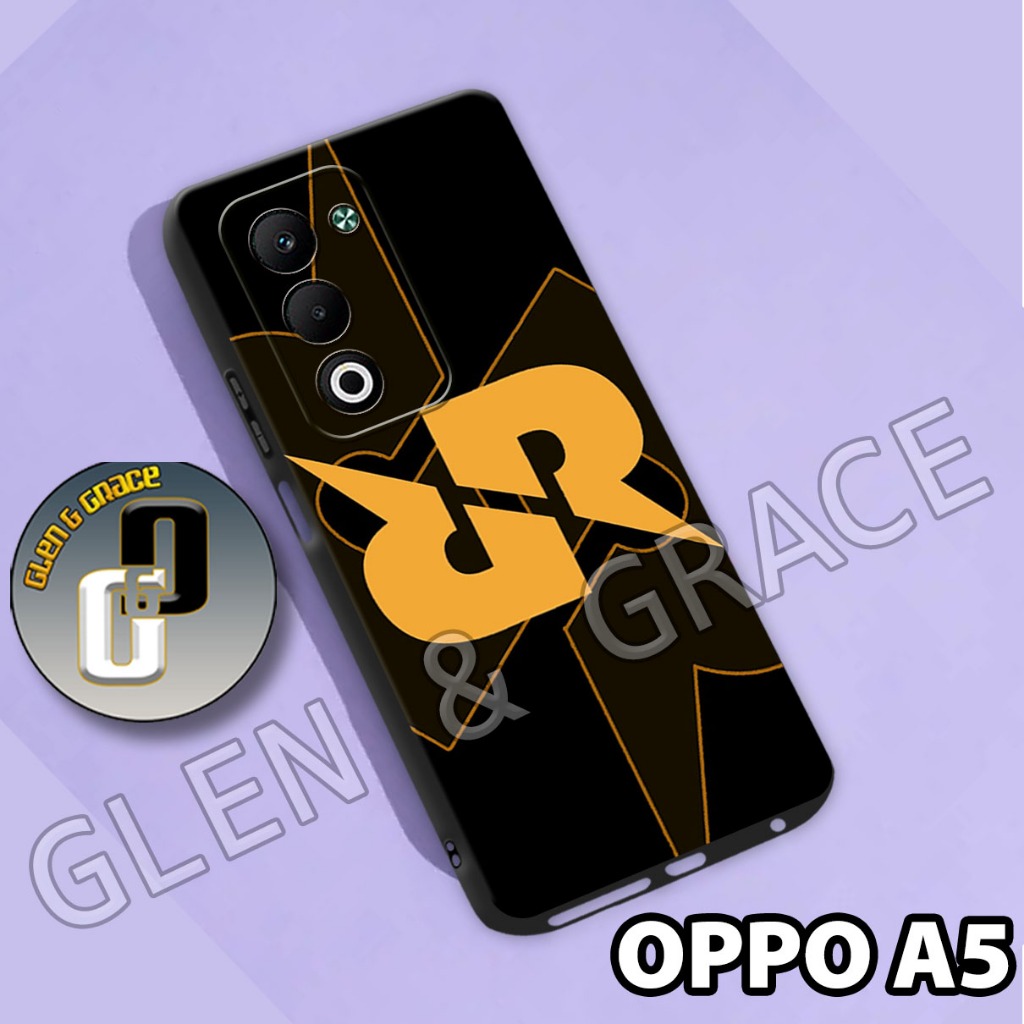 G23 - Softcase OPPO A5 5G Terbaru 2025 - Bahan karet lentur - Motif RRQ - casing OPPO A5 Terbaru - C