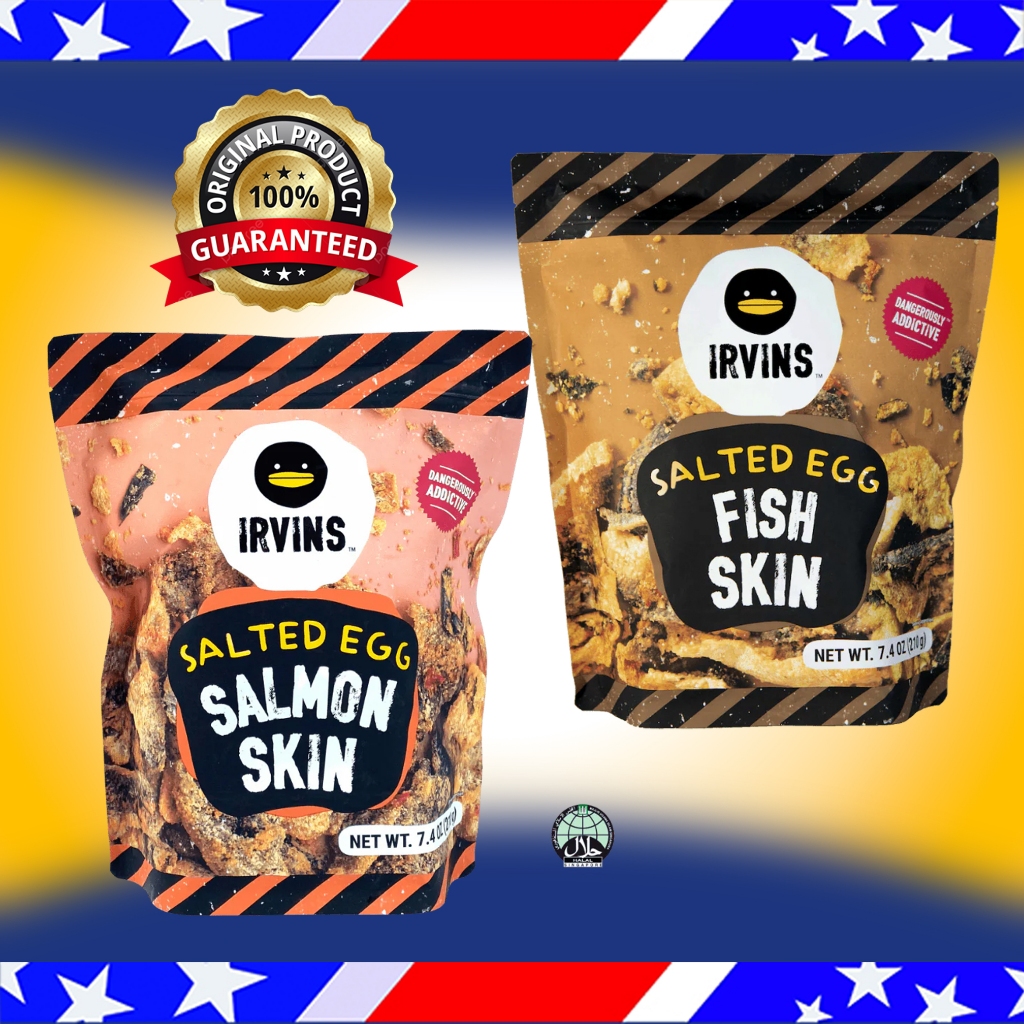 

[KEMASAN BESAR] Irvin Salmon Skin - Fish Skin Singapore Snack enak asal Singapore 210gram