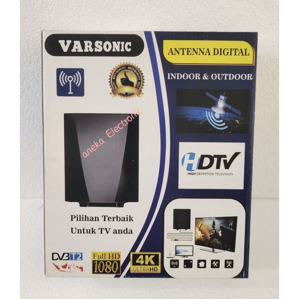 VARSONIC VS-03AD ANTENA TV DIGITAL FULL HD 1080 4K ULTRA HD INDOOR DAN OUTDOOR