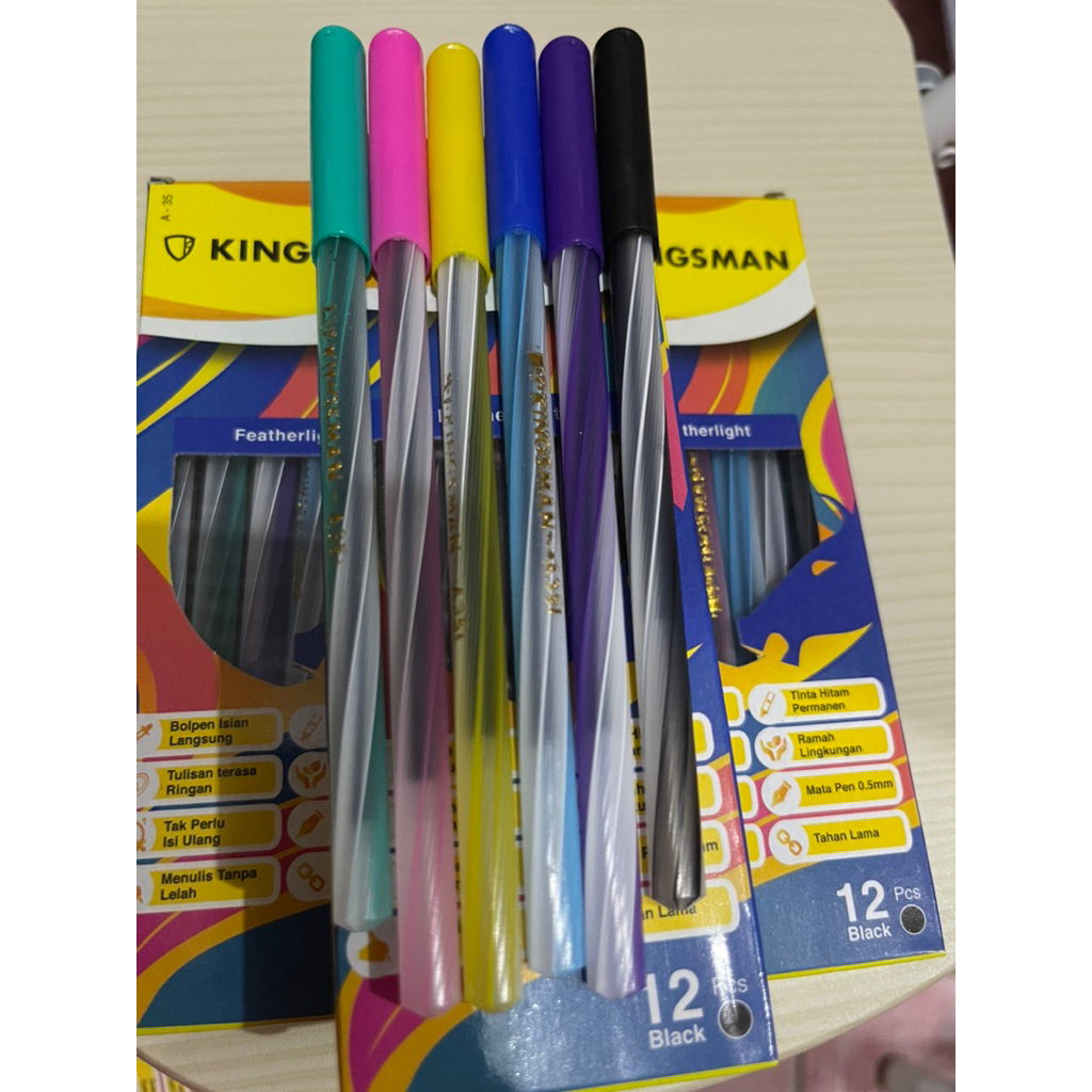 

pulpen KINgsman kualitas baik ( murah ) isi 12