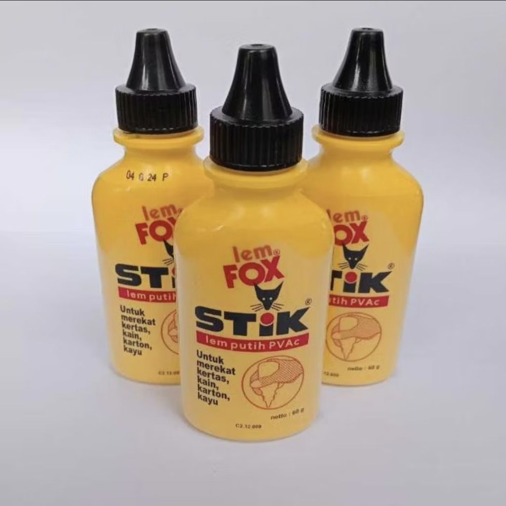 

Fox Lem Stik 60 gr PVAC putih / Lem fox putih PVAC 60 gr