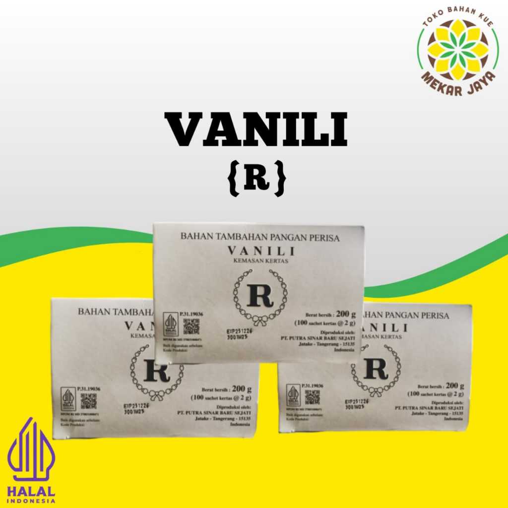 

Vanili R Bubuk Kertas 1 Box (100 Sachet)