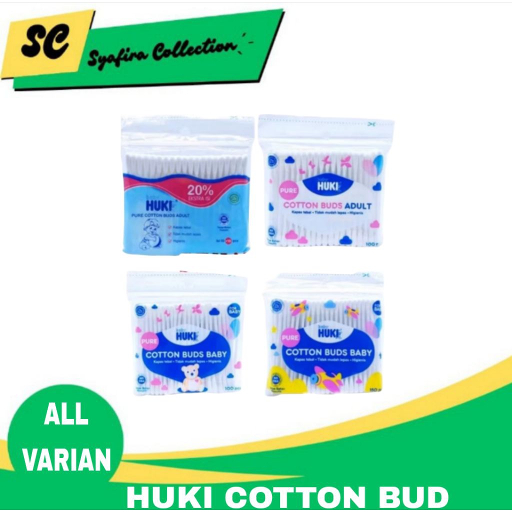 Huki Cotton Bud / Pure Huki Cotton Bud - Pembersih Telinga