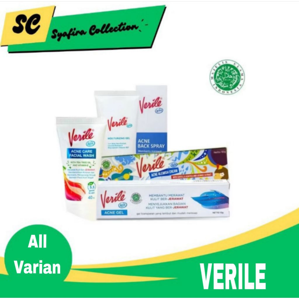 Verile Acne All Varian - Untuk Menghilangkan Jerawat & Bekas Jerawat