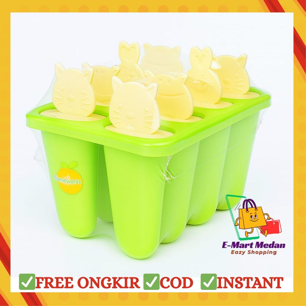 Cetakan Es Loli / Es Krim / Es Lilin Model gagang panjang TCE1073