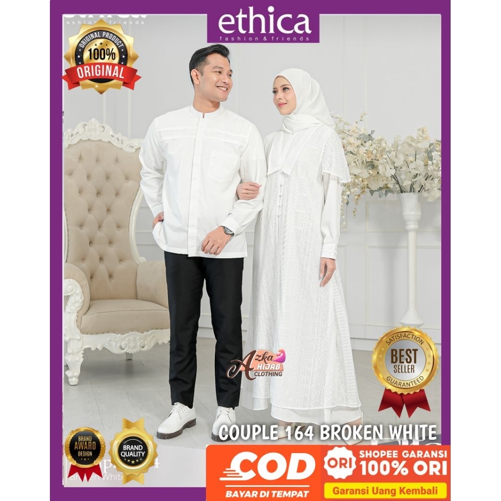 SARIMBIT ETHICA ELFA COUPLE 164 BROKEN WHITE / SARIMBIT ETHICA 2023 / BAJU COUPLE PASANGAN KEKINIAN 