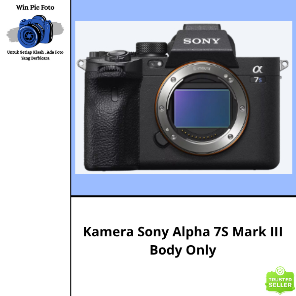 Kamera Sony Alpha 7S III Body Only / Camera Sony / Kamera Mirrorless / Camera Mirrorless