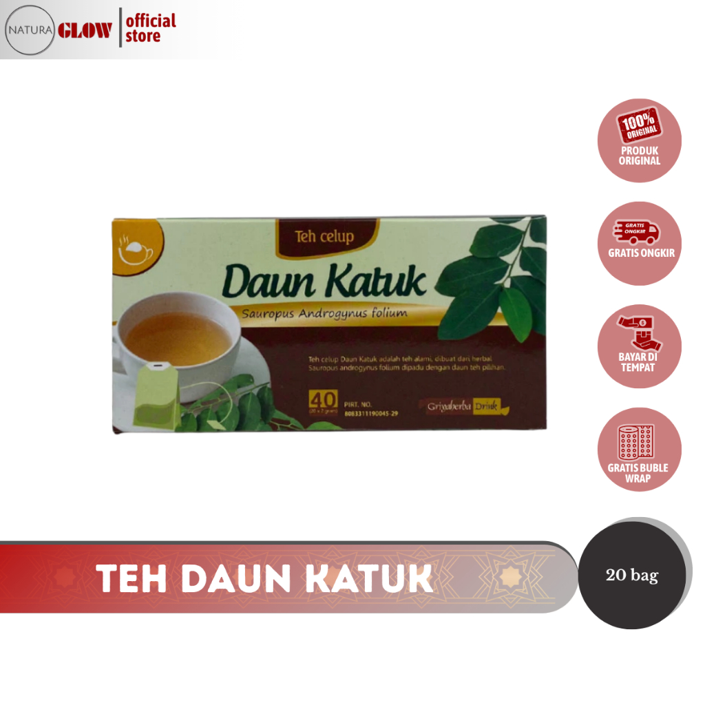 

TEH CELUP DAUN KATUK – teh herbal pelancar ASI | bantu tingkatkan kuantitas & kualitas ASI | aman untuk busui | tanpa efek samping | original Griya Herba