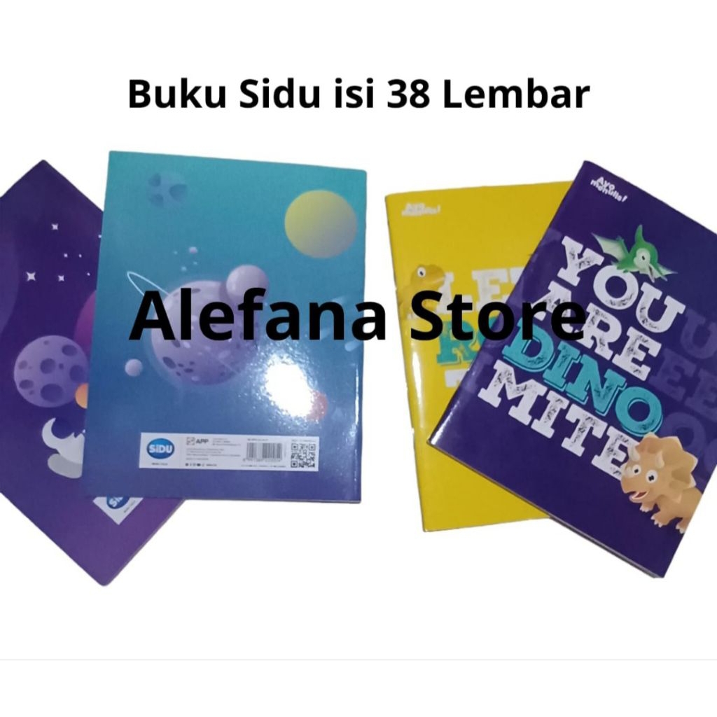 

Buku tulis merk SIDU isi 38 Lembar isi 5pcs