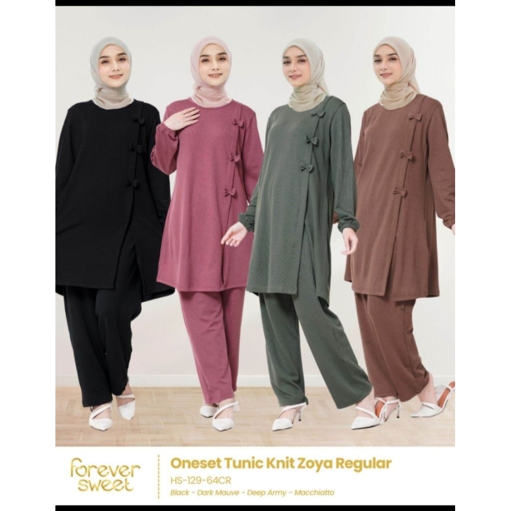 One set harian/One set Tunik Knit /Forever sweet
