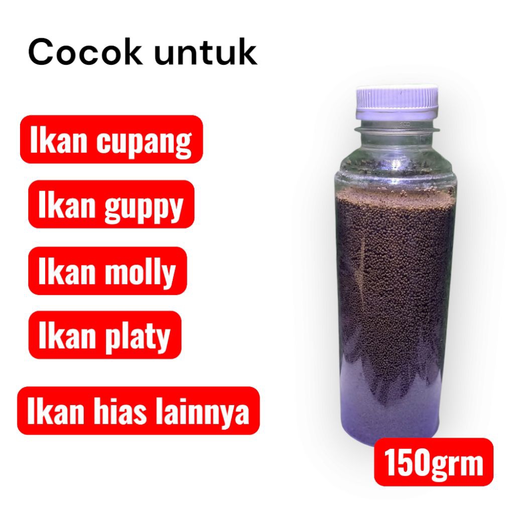 pellet ikan hias cupang,molly,guppy