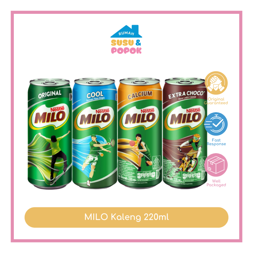 

MILO Minuman Kaleng Susu Cokelat 220ml