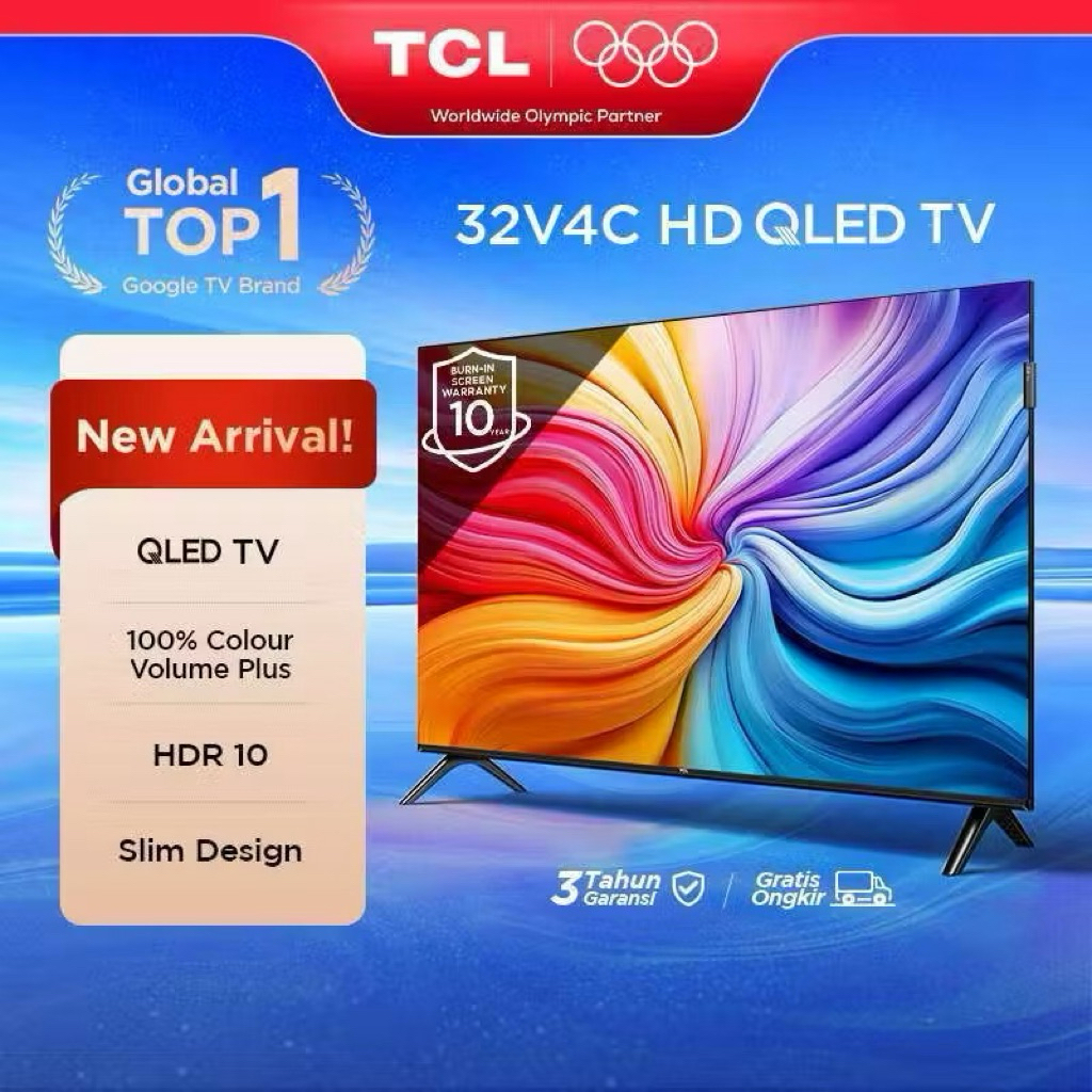 TCL QLED LED Google TV Android Smart Digital TV 32V5C 43V5C V5C 32G9 FHD 40G9 43G9 G9 NEW QLED TV 32