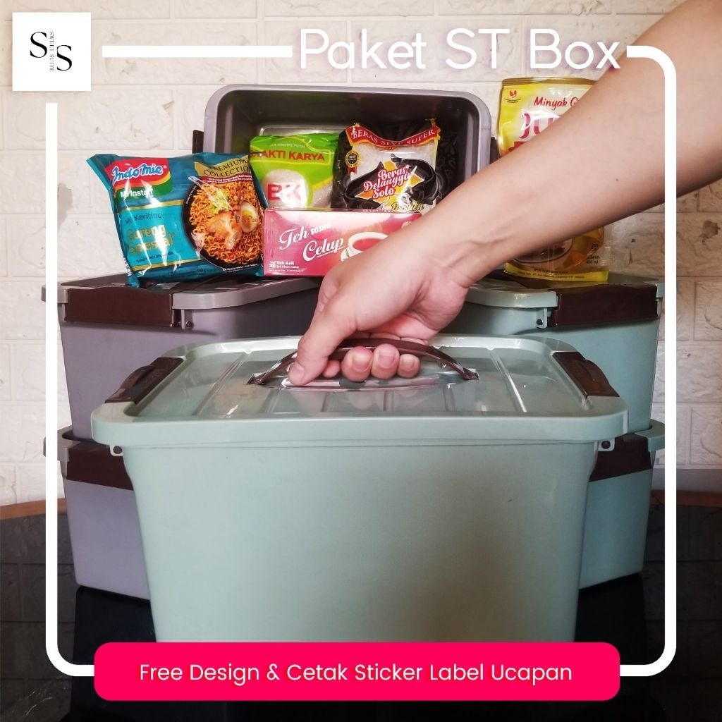 

Paket Sembako Souvenir Set Hadiah Hampers Storage Box Murah Unik Mewah