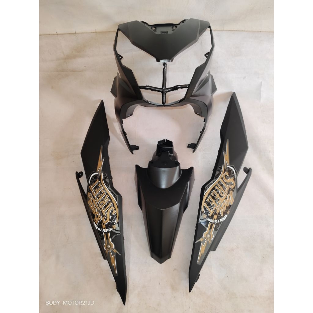 BEAT STREET PAKETAN COVER BODY HALUS HITAM DOFF