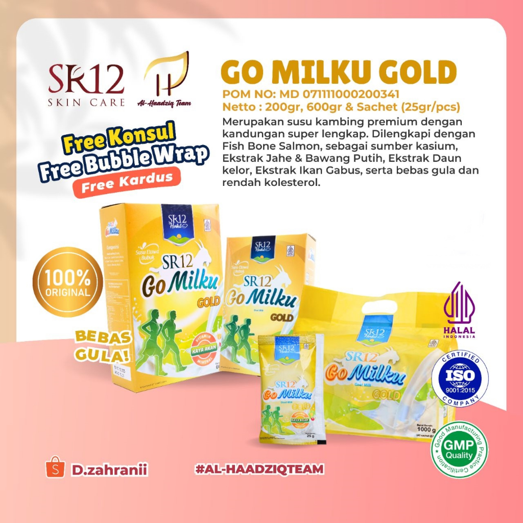 

SR12 GOMILKU GOLD SUSU KAMBING BUBUK TINGGI KALSIUM TANPA GULA SUSU DEWASA SUSU LANSIA HALAL BPOM