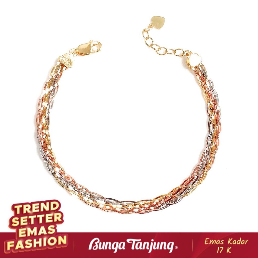 GELANG CHOKER KEPANG C - EMAS 17K - BUNGA TANJUNG GOLD