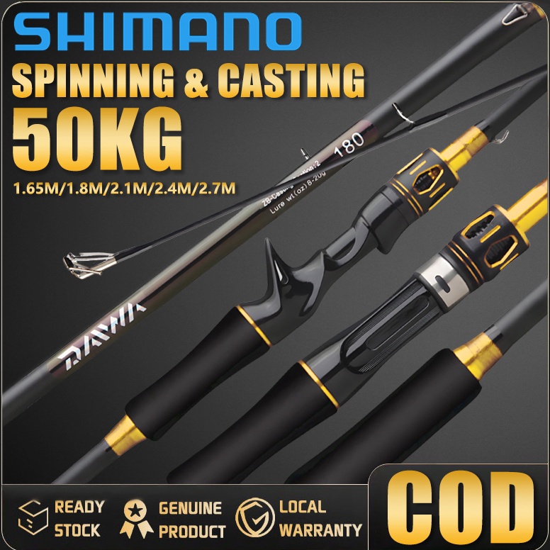 Produk Terbaik Carbon joran Pancing 5kg Casting Fishing Rod M Fishing joran pancat karbon Spinning J