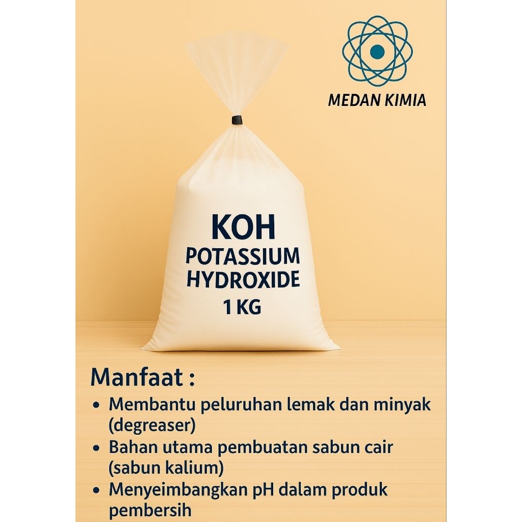 KOH 1 Kg / Kalium Hidroksida / Potassium Hydroxide
