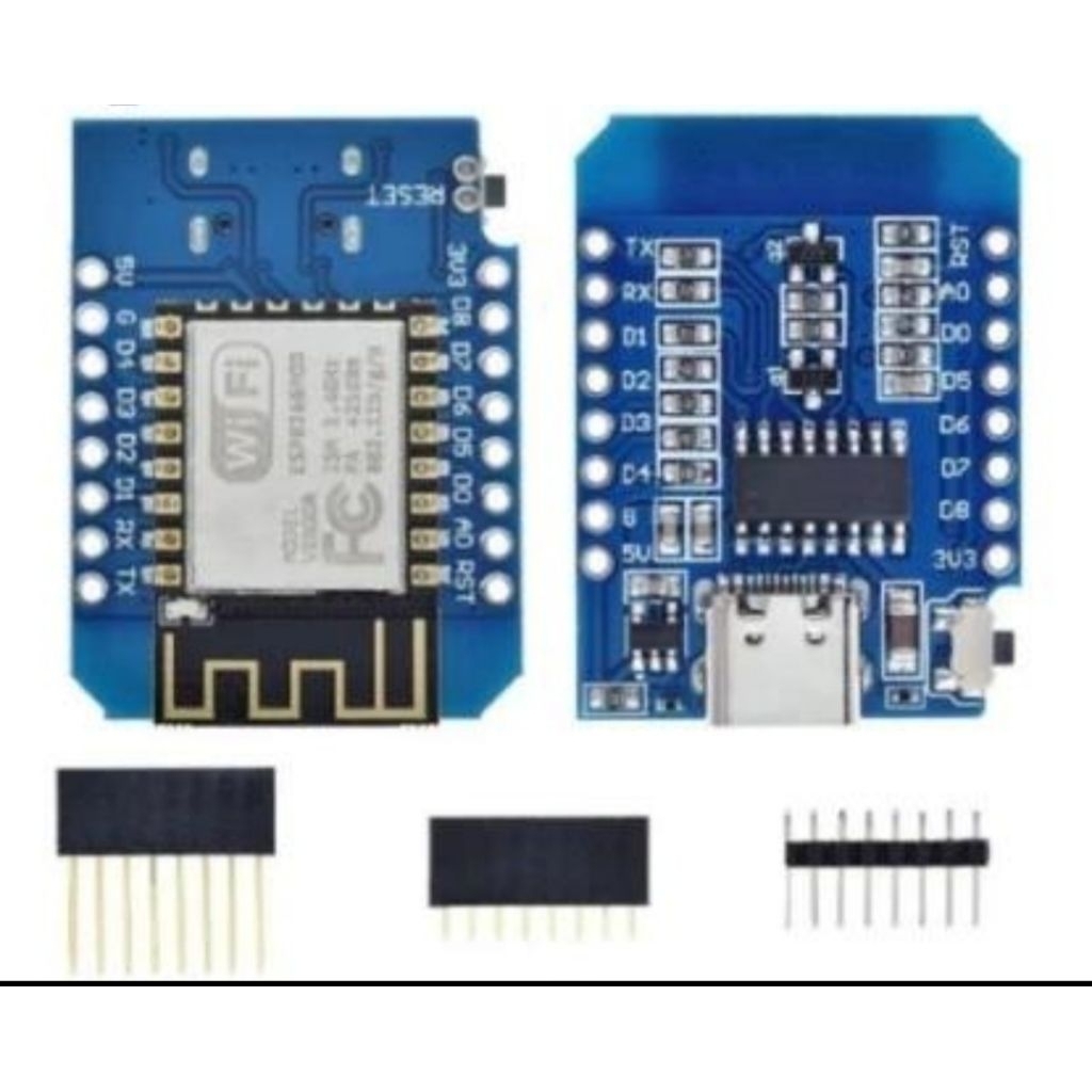 wemos d1 mini type c nodemcu lua wifi esp8266 modul sudah di solder