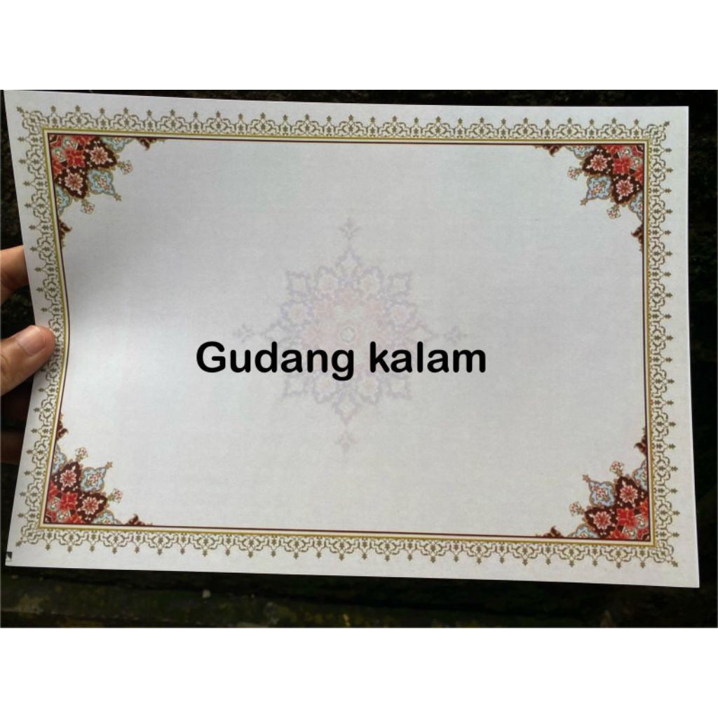 

KERTAS ART PAPER MOTIF, UNTUK MENULIS KALIGRAFI, NAMA DLL