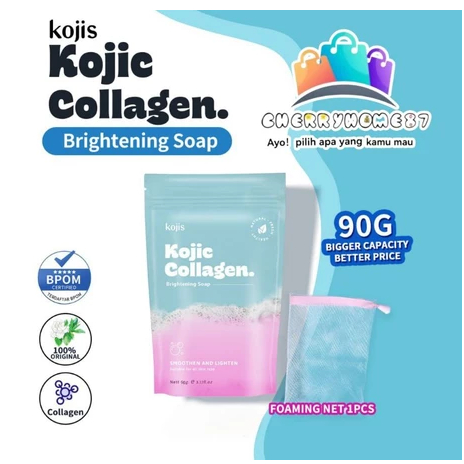 KOJIS KOJIC BRIGHTENING SOAP 90RG GLOW SABUN MANDI