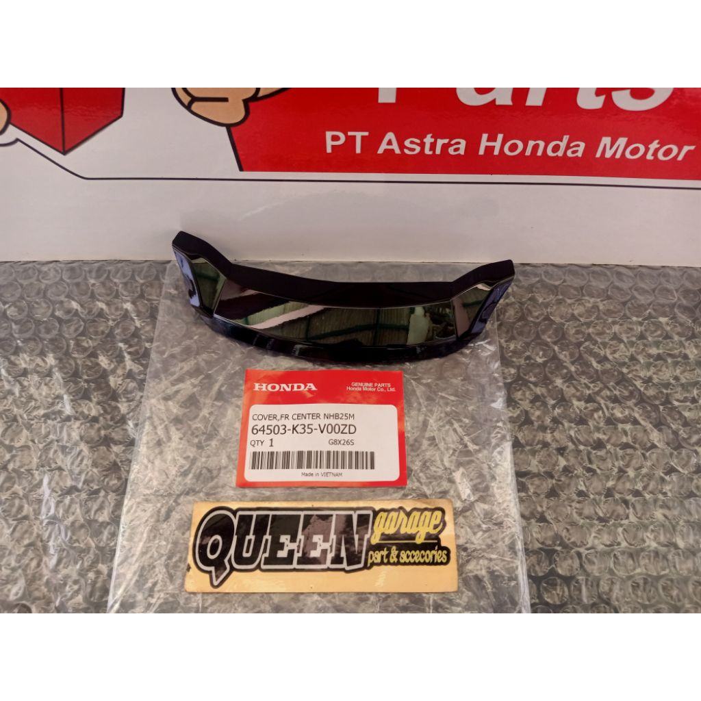 Cover Fr Center/Cover Dagu Hitam GlosyHonda Pcx150 Cbu Original Honda 64503K35V00ZD